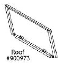 Replacement Roof Panel for Large Premium Plus Hutch (WA 01516)